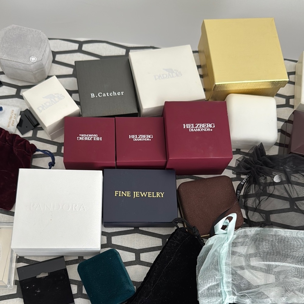 Assorted Jewelry Gift Boxes and Pouches